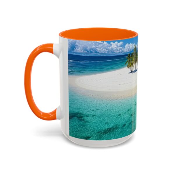 Our inspirational "Five Palm Island" Ceramic Accent Coffee Mug Design is Perfect for Wedding Gifts, Inspirational Decor - Image 55