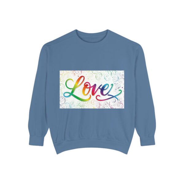 Sweatshirt Unisex our inspirational "Love" 'spirals' design. Faith Apparel Gospel Fashion Jumper, Pullover - Image 2