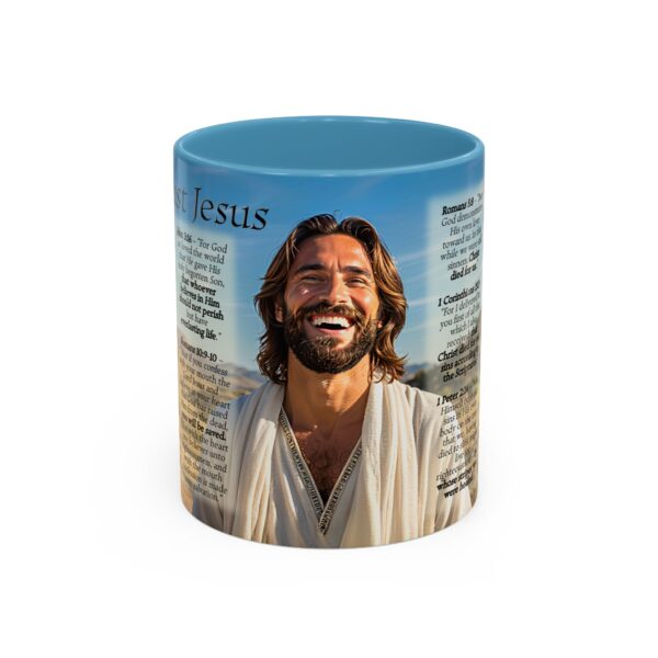 Our inspirational "Just Jesus" and Verses on Salvation Ceramic Accent Coffee Mug Design is Perfect for Wedding Gifts, Inspirational Decor - Image 33