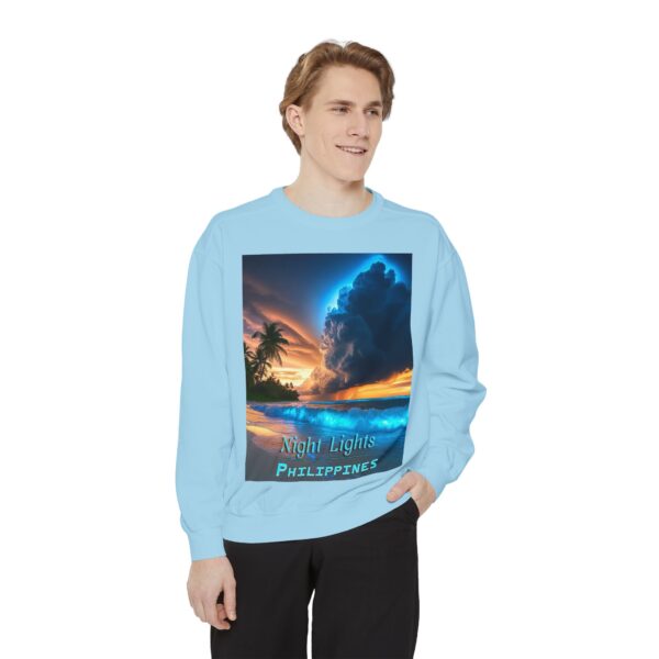 Sweatshirt Unisex Inspirational with our "Night Lights-Philippines" design! Beauty of Creation Tropical Beach Comfort, Jumper, Gift - Image 18