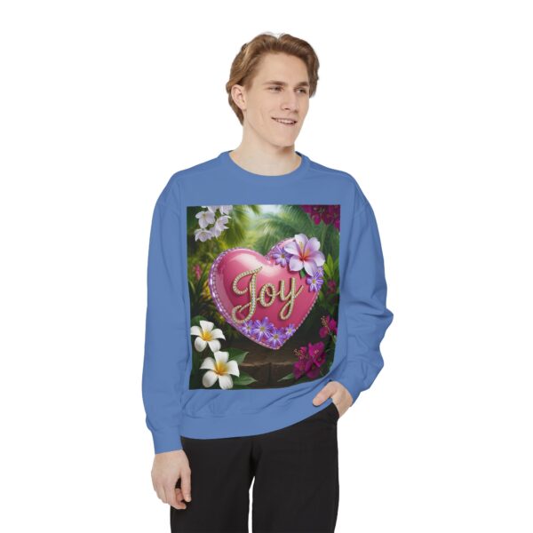 Sweatshirt Unisex with our Inspirational "Joy" 'Solid Pink Heart' Design! Faith Apparel Gospel Fashion Jumper, Pullover - Image 32