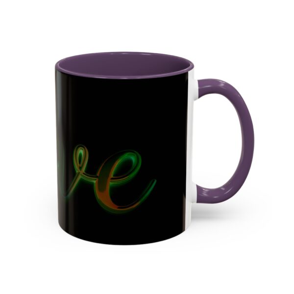 Our inspirational "Love" 'light in darkness' Ceramic Accent Coffee Mug Design is Perfect for Wedding Gifts, Inspirational Decor - Image 46
