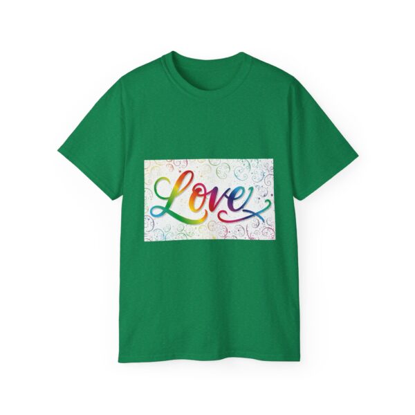 Our inspirational "Love" 'spirals' Design!! on a Christian Unisex Cotton T-Shirt, Faith Spiritual Apparel, Love Gift - Image 17