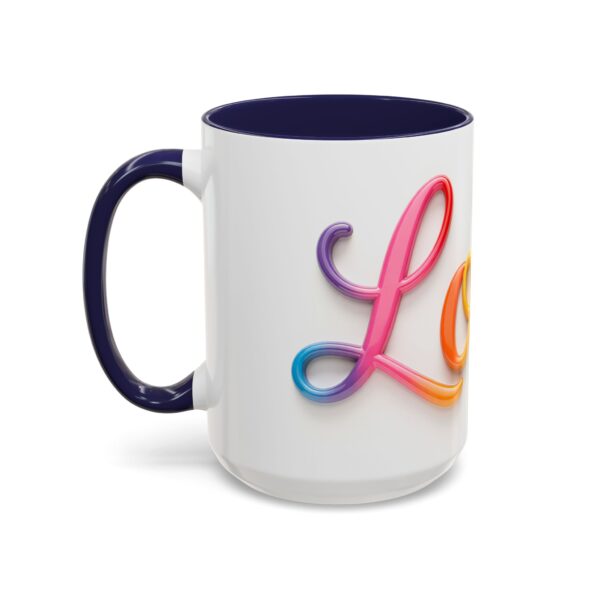 Our inspirational "Love" Ceramic Accent Coffee Mug Design is Perfect for Wedding Gifts, Inspirational Decor - Image 23