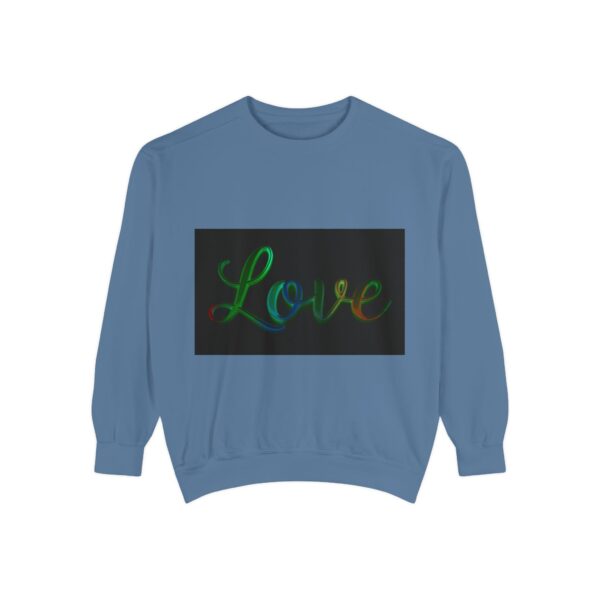 Sweatshirt Unisex with our inspirational  "Love" 'light in darkness' Design!! Faith Apparel Gospel Fashion Jumper, Pullover - Image 4