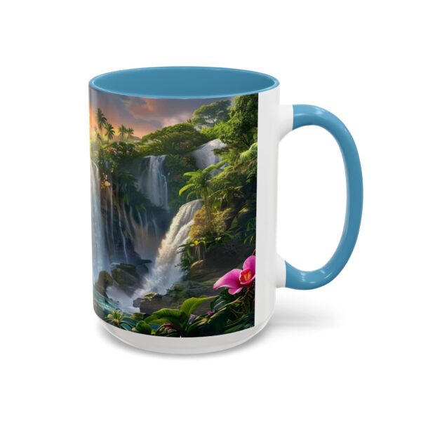 Our inspirational 'Philippine Waterfall' Ceramic Accent Coffee Mug Design is Perfect for Wedding Gifts, Inspirational Decor - Image 38