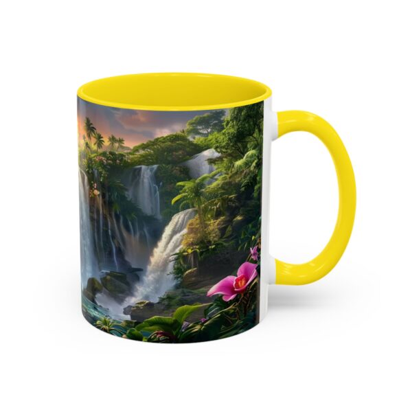 Our inspirational 'Philippine Waterfall' Ceramic Accent Coffee Mug Design is Perfect for Wedding Gifts, Inspirational Decor - Image 50