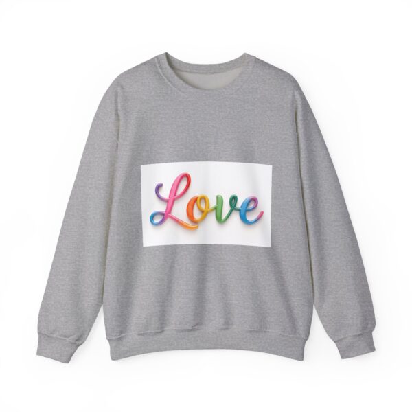 Crewneck Sweatshirt-with our inspirational "Love" Design!! Vintage Inspired Faith Apparel, Gospel Fashion Unisex Heavy - Image 10