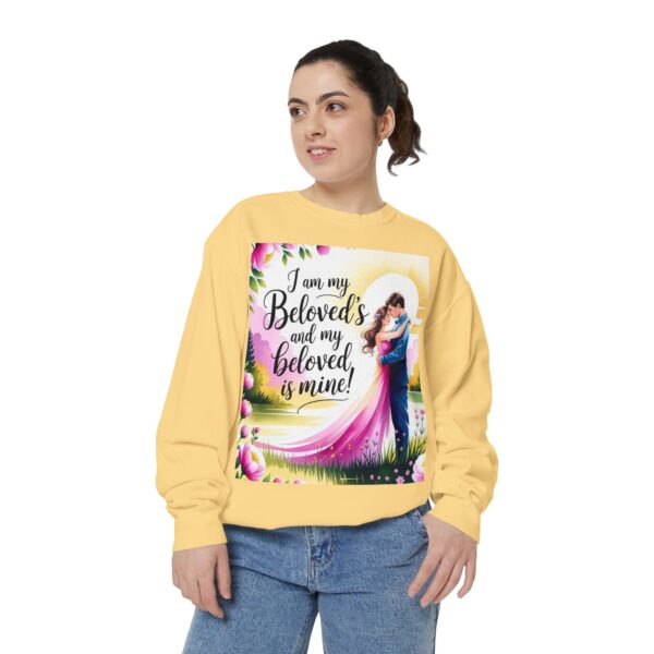 Sweatshirt Unisex with our inspirational "I am my Beloved's" from Song of Solomon design! Faith Apparel Gospel Fashion Jumper, Pullover - Image 16