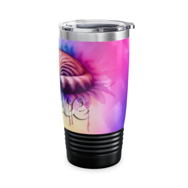 Our inspirational "Peace" 'Colorful sleeping cat' Design Tumbler | 20oz Inspirational Travel Mug, Motivational Drinkware, Perfect for Gifting - Image 14