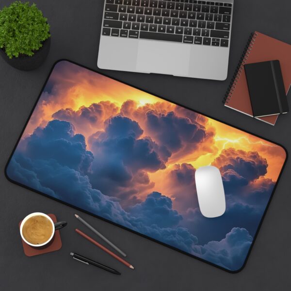 Inspirational Desk Mat 'Storm Light' - Mouse Pad, Office Decor Desk Accessory, Gaming Pad, Computer Mat, Non-Slip, Beauty of Nature - Image 6