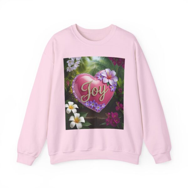 Crewneck Sweatshirt-with our inspirational "Joy" 'Solid Pink Heart' Design!! Vintage Inspired Faith Apparel, Gospel Fashion Unisex Heavy - Image 19