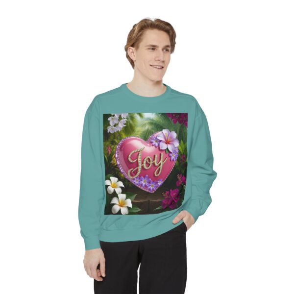 Sweatshirt Unisex with our Inspirational "Joy" 'Solid Pink Heart' Design! Faith Apparel Gospel Fashion Jumper, Pullover - Image 22