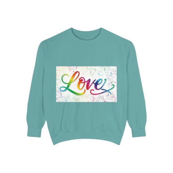 Sweatshirt Unisex our inspirational "Love" 'spirals' design. Faith Apparel Gospel Fashion Jumper, Pullover - Image 20