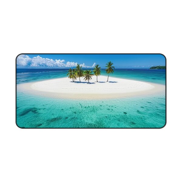 Inspirational Desk Mat 'Five Palm Island' - Mouse Pad, Office Decor Desk Accessory, Gaming Pad, Computer Mat, Non-Slip - Image 7