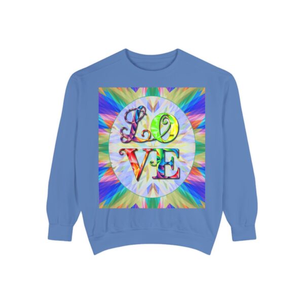 Sweatshirt Unisex with our inspirational  "Love" 'kaleidoscope' Design!! Faith Apparel Gospel Fashion Jumper, Pullover - Image 32