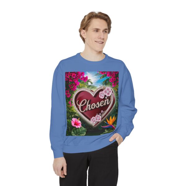 Sweatshirt Unisex Inspirational-with our "Chosen" 'Solid Red Heart' Design! Christian Uplifting Faith-Based Apparel Gospel Philippians 4:8 - Image 22