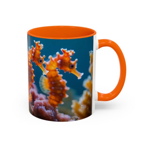Our 'Seahorses' design Accent Coffee Mug, Perfect for Wedding Gifts, Inspirational Decor Beauty of God's Creation Tea Ceramic - Image 42
