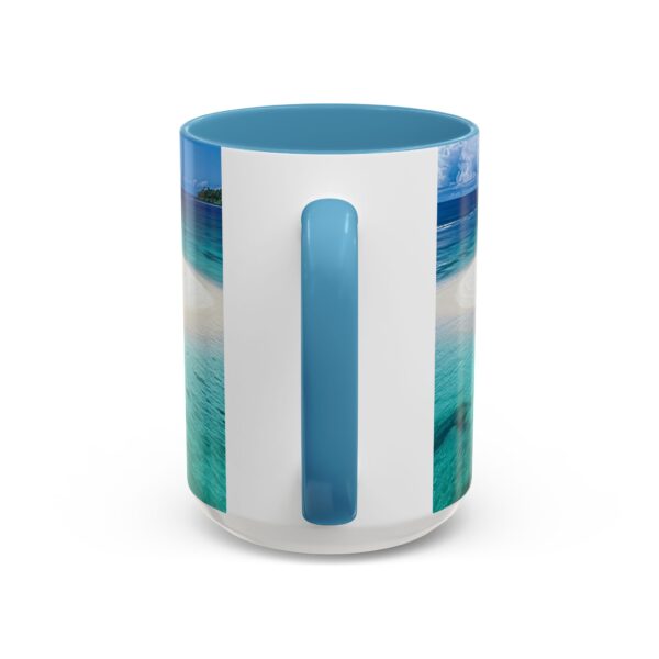 Our inspirational "Five Palm Island" Ceramic Accent Coffee Mug Design is Perfect for Wedding Gifts, Inspirational Decor - Image 40