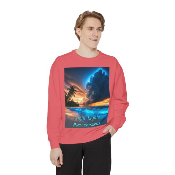Sweatshirt Unisex Inspirational with our "Night Lights-Philippines" design! Beauty of Creation Tropical Beach Comfort, Jumper, Gift - Image 30