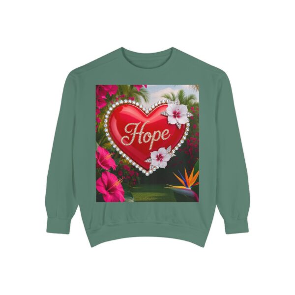 Sweatshirt Unisex Inspirational-With Our Beautiful "Hope" 'Solid Red Heart' Design- Faith Apparel Unisex Jumper Religious Gift, Comfort Wear, Gospel Fashion - Image 11