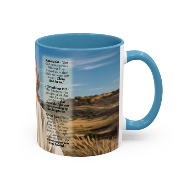 Our inspirational "Just Jesus" and Verses on Salvation Ceramic Accent Coffee Mug Design is Perfect for Wedding Gifts, Inspirational Decor - Image 34