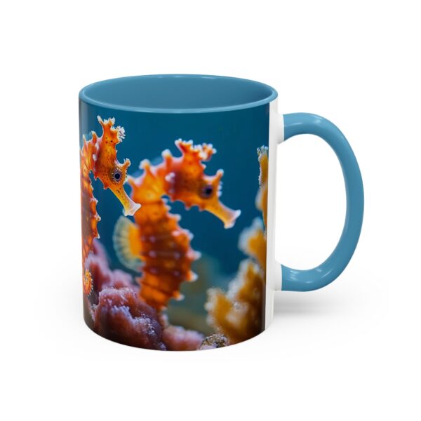 Our 'Seahorses' design Accent Coffee Mug, Perfect for Wedding Gifts, Inspirational Decor Beauty of God's Creation Tea Ceramic - Image 34