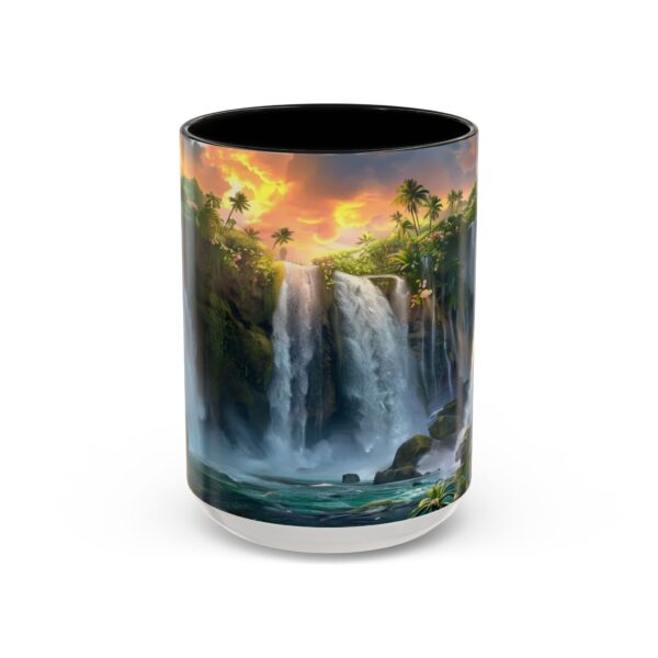 Our inspirational 'Philippine Waterfall' Ceramic Accent Coffee Mug Design is Perfect for Wedding Gifts, Inspirational Decor - Image 17