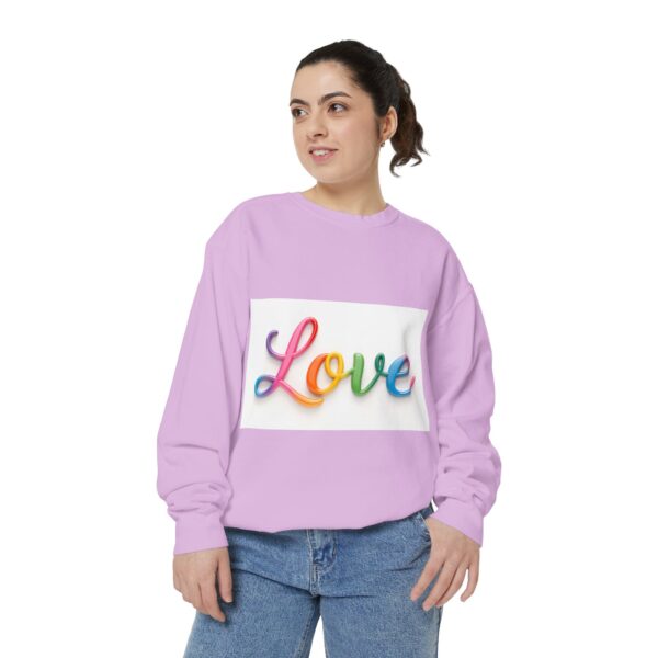 Sweatshirt Unisex with our inspirational  "Love" Design!! Faith Apparel Gospel Fashion Jumper, Pullover - Image 39