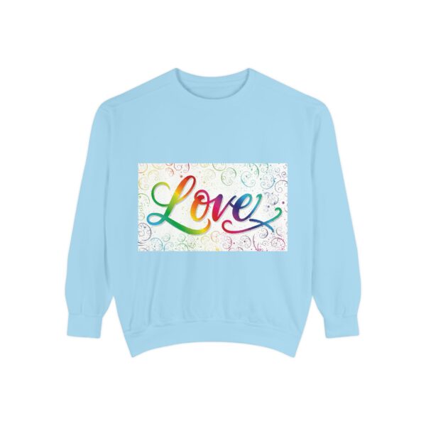 Sweatshirt Unisex our inspirational "Love" 'spirals' design. Faith Apparel Gospel Fashion Jumper, Pullover - Image 28