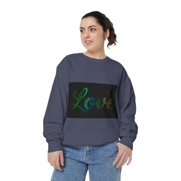 Sweatshirt Unisex with our inspirational  "Love" 'light in darkness' Design!! Faith Apparel Gospel Fashion Jumper, Pullover - Image 36