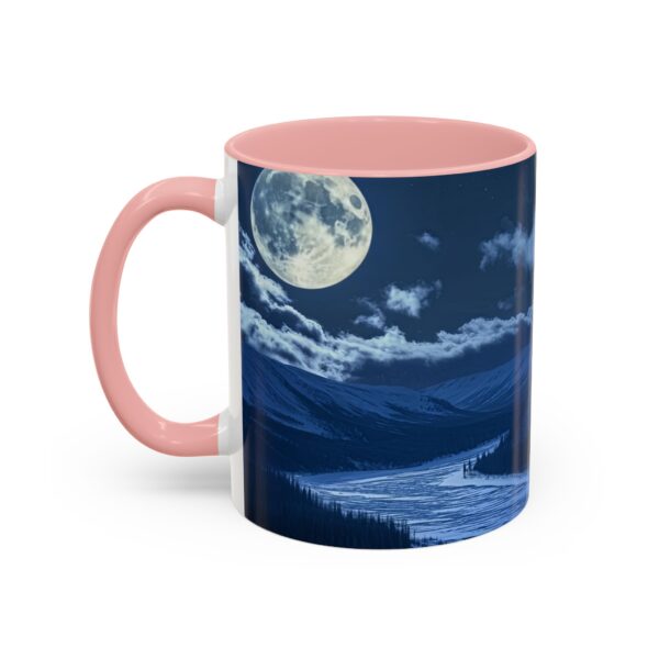 Our inspirational 'Wolf Moon' Ceramic Accent Coffee Mug Design is Perfect for Wedding Gifts, Inspirational Decor - Image 11