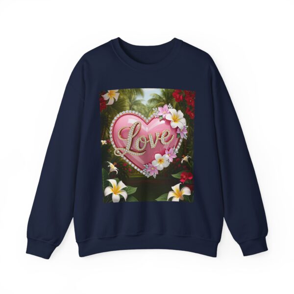 Crewneck Sweatshirt-with our inspirational "Love" 'Solid Pink Heart' Design!! Vintage Inspired Faith Apparel, Gospel Fashion Unisex Heavy - Image 17