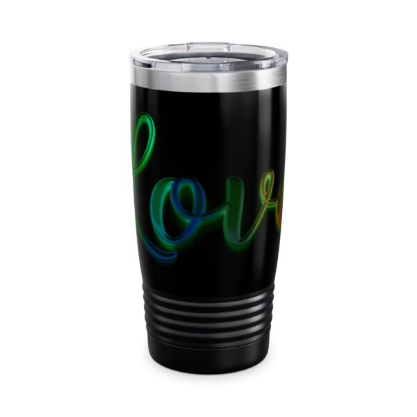 Our inspirational "Love" 'light in darkness' Design Tumbler | 20oz Inspirational Travel Mug, Motivational Drinkware, Perfect for Gifting - Image 11