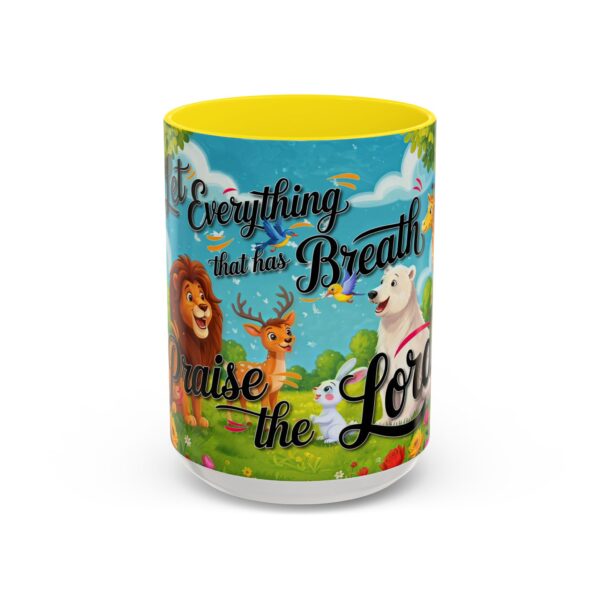 Our inspirational "Let Everything that has Breath Praise the Lord!" Ceramic Accent Coffee Mug Design is Perfect for Wedding Gifts, Inspirational Decor - Image 61