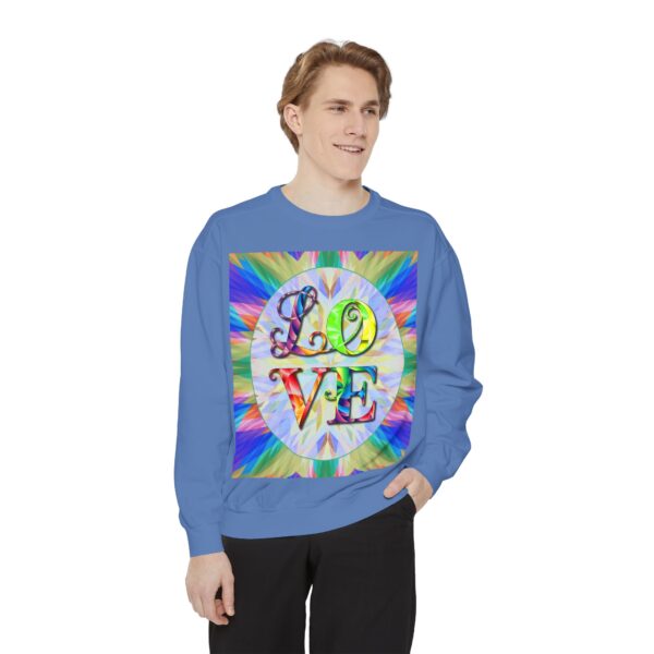 Sweatshirt Unisex with our inspirational  "Love" 'kaleidoscope' Design!! Faith Apparel Gospel Fashion Jumper, Pullover - Image 34