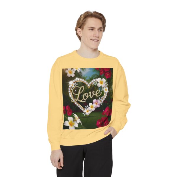 Sweatshirt Unisex Inspirational-With Our Beautiful "Love" 'Diamond Ring Heart' Faith Gospel Apparel Unisex Jumper, Religious Gift, Comfort Wear Philippians 4:8 - Image 10