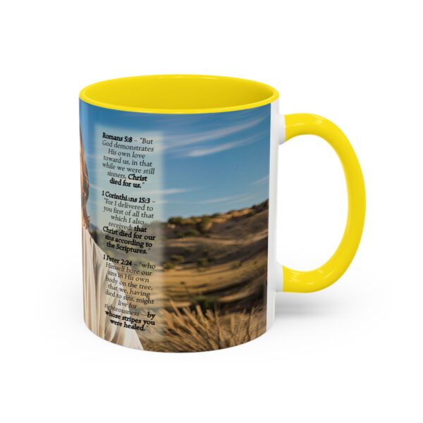 Our inspirational "Just Jesus" and Verses on Salvation Ceramic Accent Coffee Mug Design is Perfect for Wedding Gifts, Inspirational Decor - Image 50