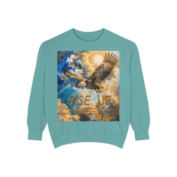 Sweatshirt Unisex Inspirational-with our "RISE UP" 'soaring eagle' design with Isaiah 40:31! Faith Apparel Gospel Fashion Jumper, Pullover - Image 17
